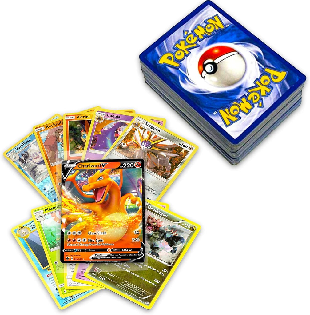 50+ Official Pokemon Cards with 5 Foils in Any Combination with GX, EX, FAOr Secret Rare, with Cards