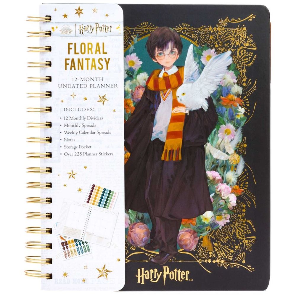 PREORDER Harry Potter: Floral Fantasy 12-Month Undated Planner