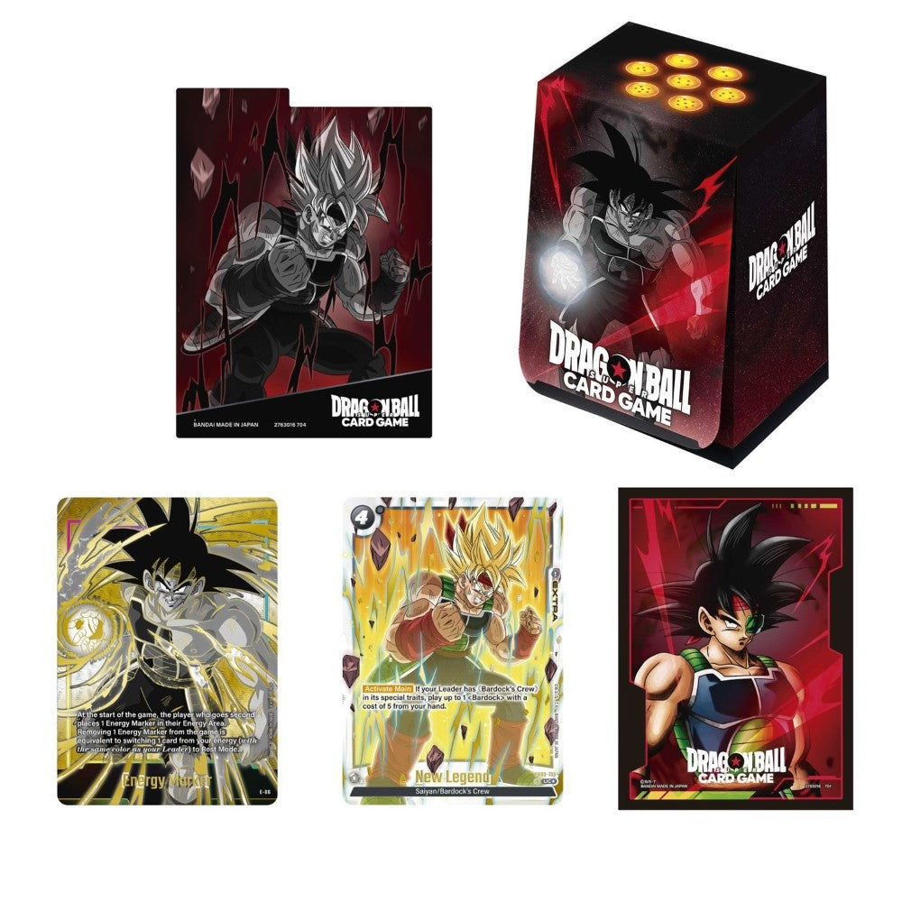 Dragon Ball Super Card Game: Fusion World  Official Card Case & Sleeves Set 1 Display: Bardock