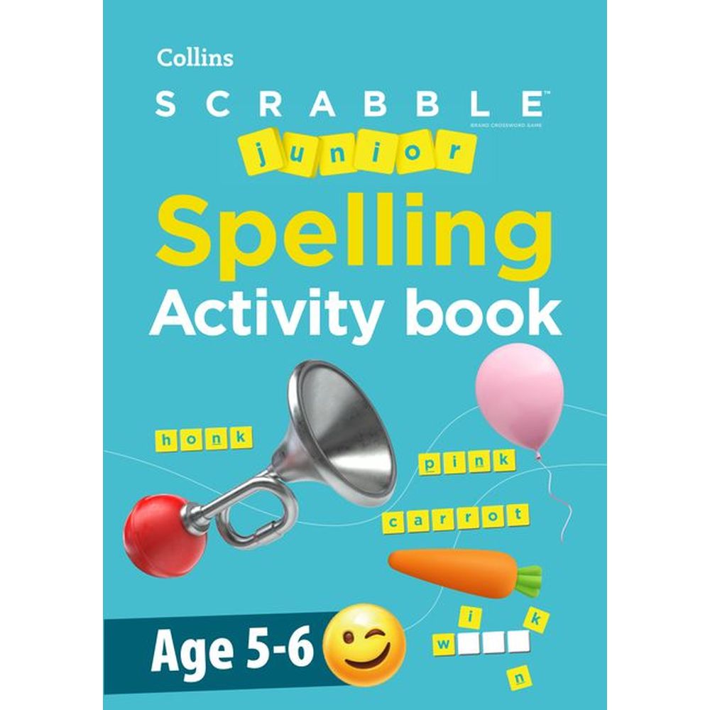 PREORDER Scrabble Junior Spelling Activity Book 5-6