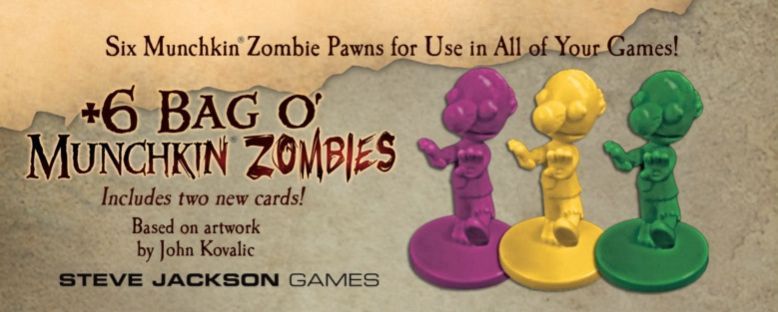 Munchkin Zombies Plus 6 Bag O Munchkin Zombies Board Game