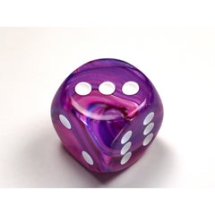 PREORDER CHX DF3057 Festive Violet/white 30mm d6 dice w/pips