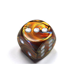 PREORDER CHX DL3093 Lustrous Gold /silver 30mm d6 dice w/pips