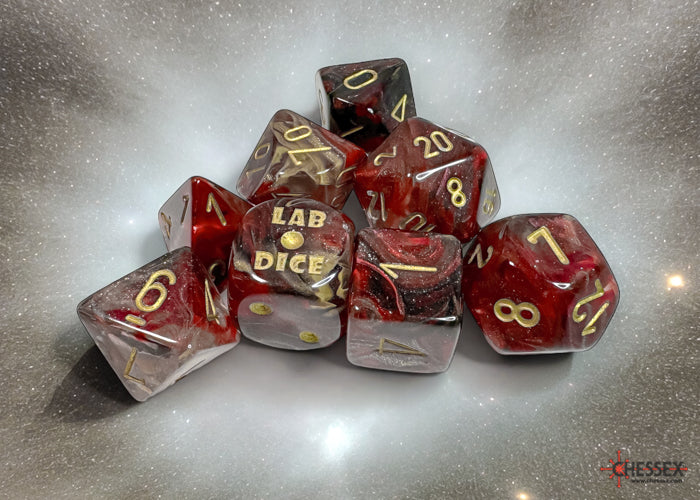 CHX 30064 Borealis Cosmos/gold Polyhedral 7-Dice Set (with bonus die)