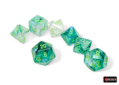 PREORDER CHX 27595 Borealis Kelp/light green Luminary Polyhedral 7-Dice Set