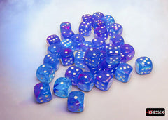 PREORDER CHX 27967 Nebula Aura/white Luminary 12mm d6 Dice Block (36 dice)