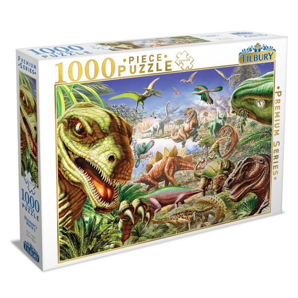 Tilbury Dinosaurs World 2 Puzzles 1000pc