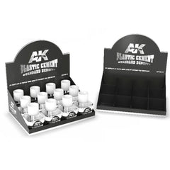 PREORDER AK Interactive - Basics  - Plastic Cement Standard Density Display Rack/Expositor 40ml