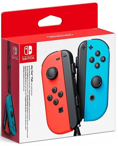 SWI Joy-Con Pair Controller - Neon Red/Neon Light Blue