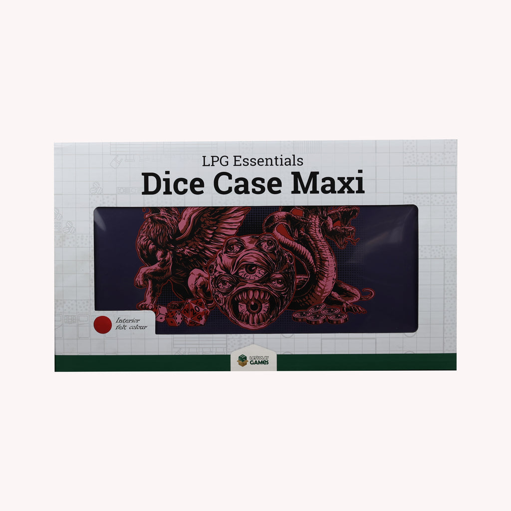 LPG Essentials Dice Case Maxi Deep Blue / Burnt Burgundy