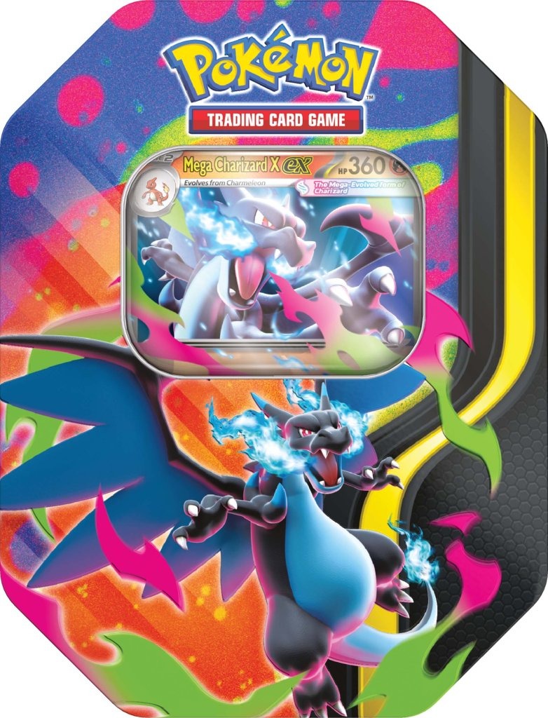 PREORDER Pokemon TCG Mega Charizard ex Tins
