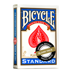 Bicycle Playing Cards - Blank Face Blue Back