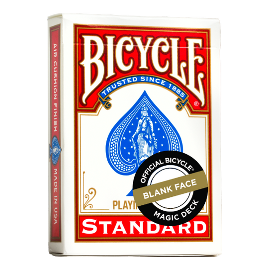 Bicycle Playing Cards - Blank Face Red Back