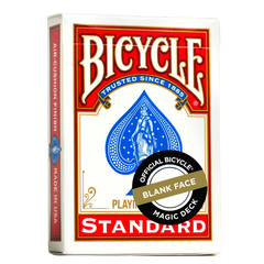 Bicycle Playing Cards - Blank Face Red Back