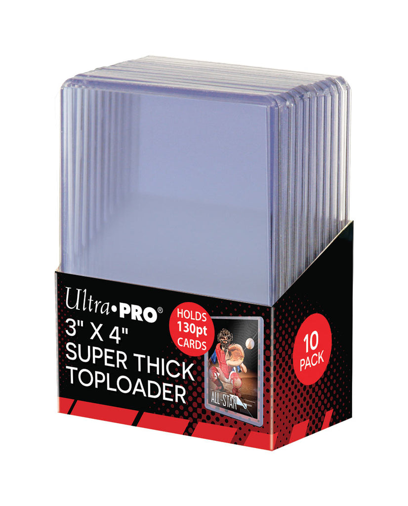 Ultra Pro: 3 X 4 Super Thick 130PT Toploader 10ct