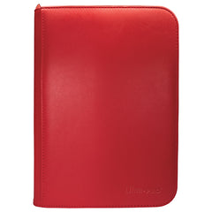 PREORDER Ultra Pro: Vivid 4-Pocket Zippered PRO-Binder: Red