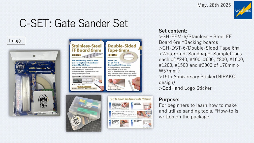 GodHand 15th Anniversary: Gate Sander Set