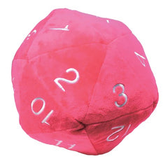 PREORDER Ultra Pro: UP16091 Jumbo D20 Novelty Dice Plush: Hot Pink