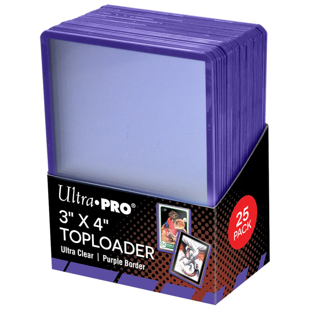 Ultra Pro: 3 X 4 Purple Border Toploader 25ct