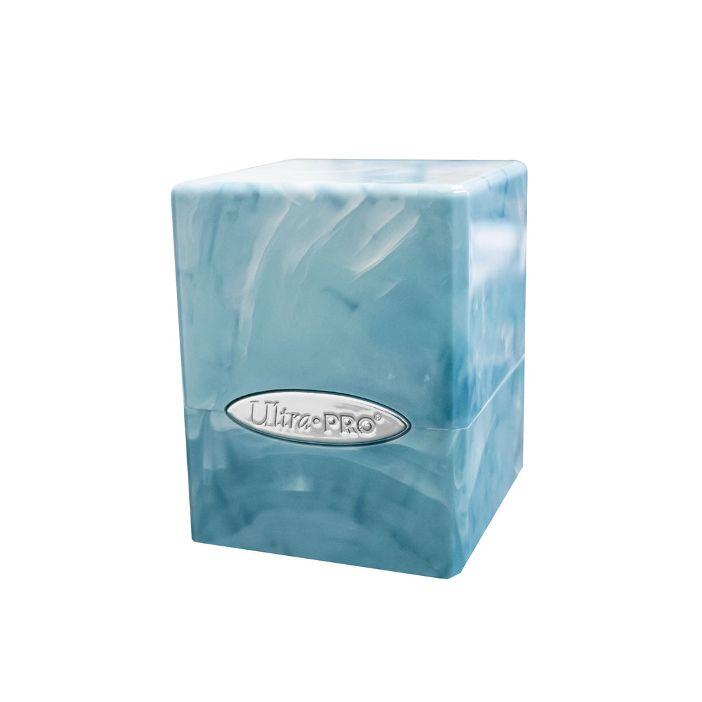 PREORDER Ultra Pro: Marble Satin Cube - Light Blue & White