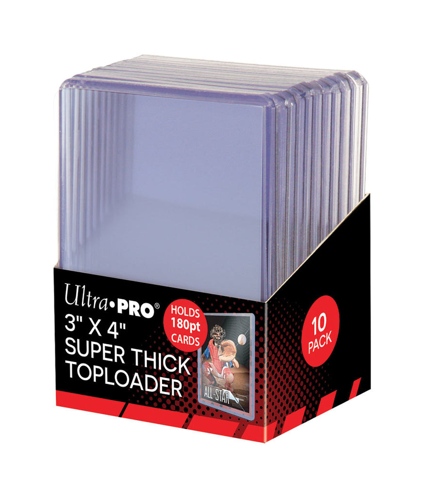 Ultra Pro: 3 X 4 Super Thick 180PT Toploader 10ct