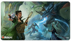 Ultra Pro: UP18745 Adventures in the FR Playmat V1 featuring The Party Fighting Blue Dragon for MtG