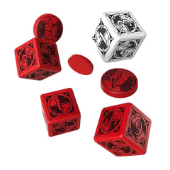 Q Workshop Kingsburg Dice & Token Set Red