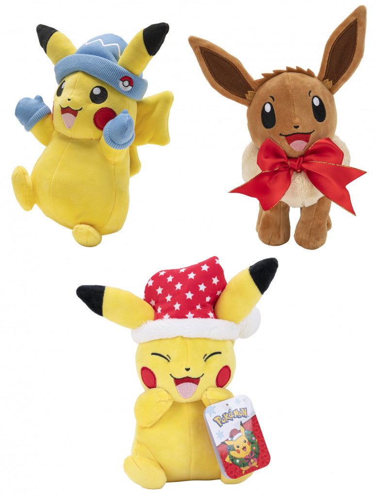 Pokemon Plush Seasonal Christmas Holiday Assortment 8 (6 in the Assortment)"