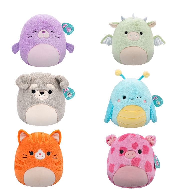 Squishmallows Fuzzamallows Assortment A 12 (6 in the Assortment)