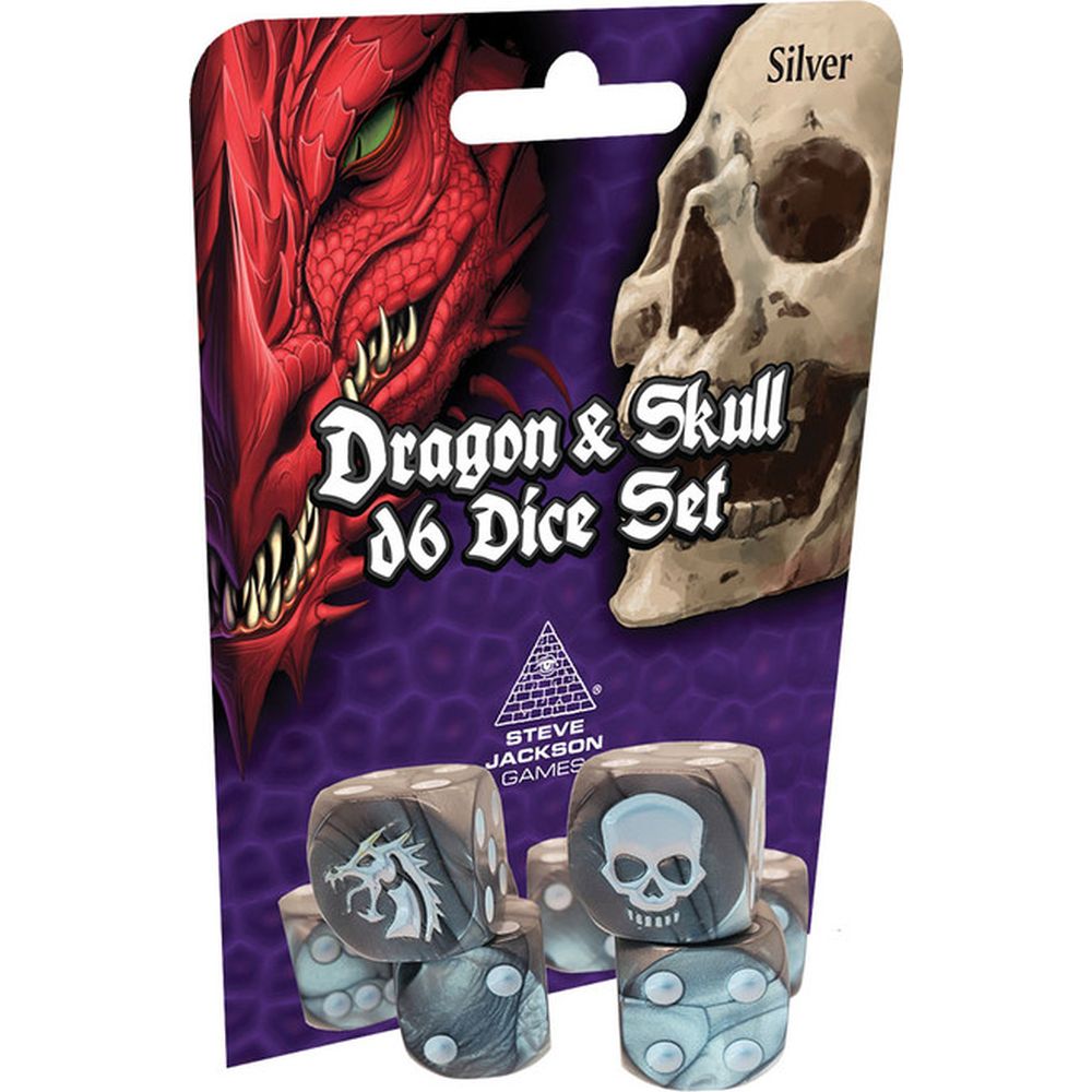 PREORDER Dragon & Skull Dice Pack Silver