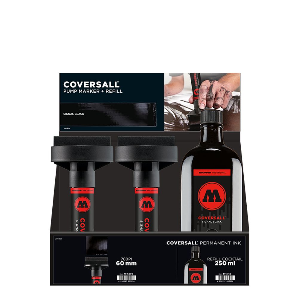 PREORDER Molotow - Displays - Coversall Ink Set Stand Display (Stand with Stock)
