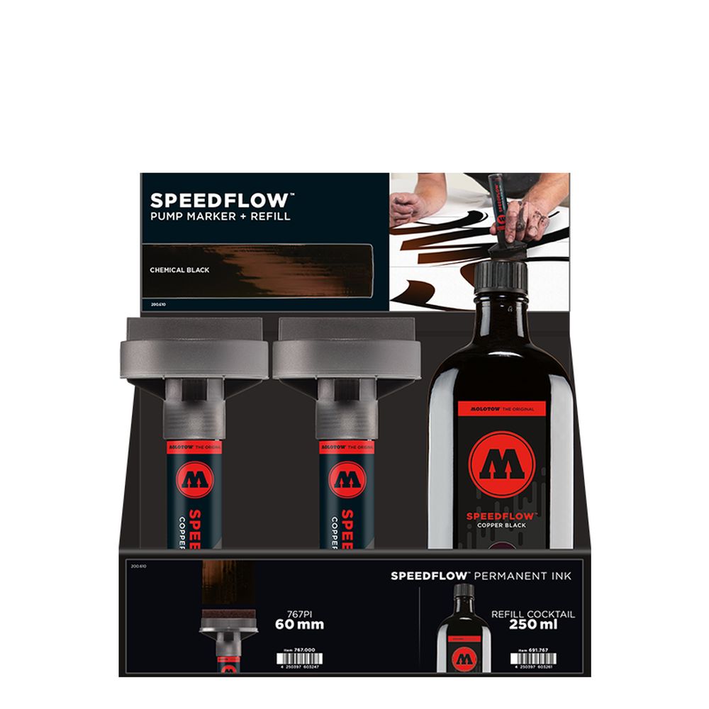 PREORDER Molotow - Displays - Speedflow Ink-Set Display (Stand Display)