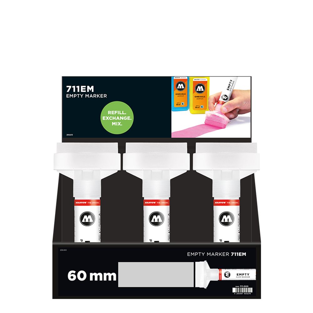 PREORDER Molotow - Displays - Masterpiece 711EM Stand Display (Stand with Stock)