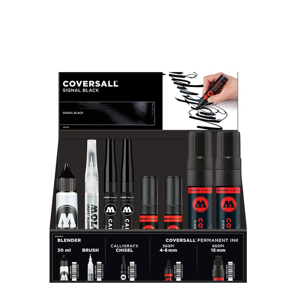 PREORDER Molotow - Displays - Coversall Marker Selection Stand Display (Stand with Stock)