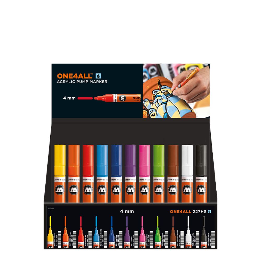 PREORDER Molotow - Displays - One4All 227Hs Bestseller I Stand Display (Stand with Stock)
