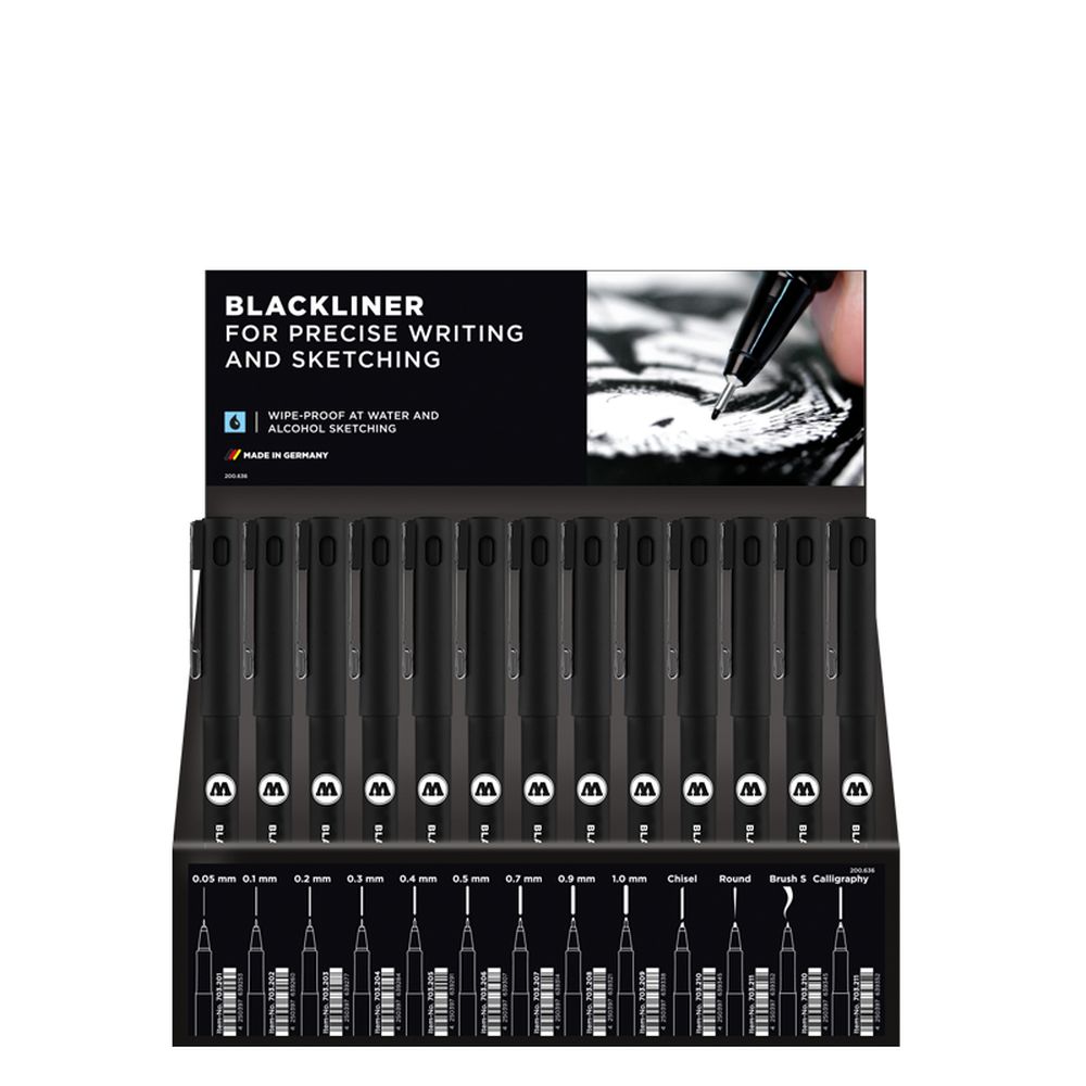 PREORDER Molotow - Displays - Blackliner Stand Display (Stand with Stock)