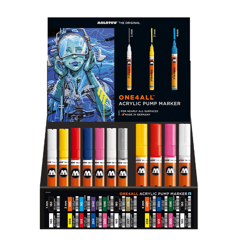 PREORDER Molotow - Displays - One4All Marker Selection Stand Display (Stand with Stock)