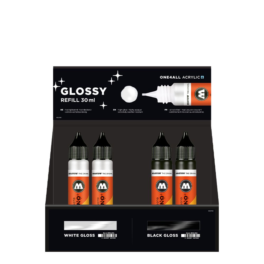 PREORDER Molotow - Displays - One4All Glossy Refill Stand Display (Stand with Stock)