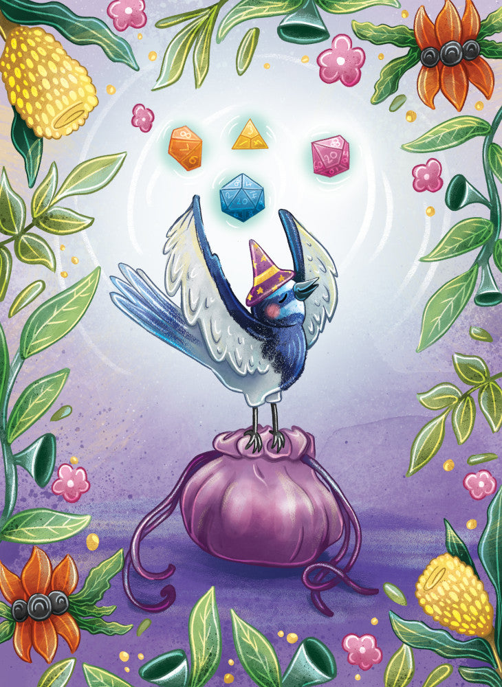 LPG Retail 5x5 Greeting Cards Display - Stray Leaves: Aussie Dice