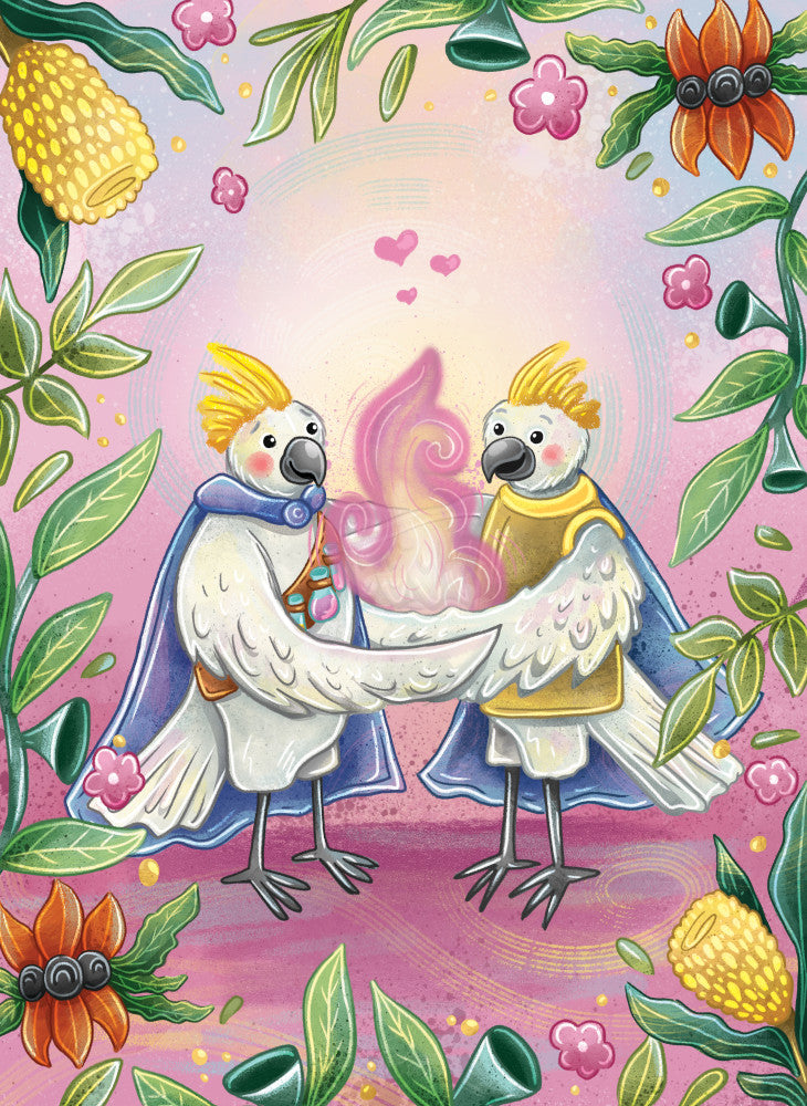 LPG Retail 5x5 Greeting Cards Display - Stray Leaves: Aussie Valentines