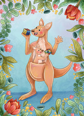 LPG Retail 5x5 Greeting Cards Display - Stray Leaves: Aussie Cube