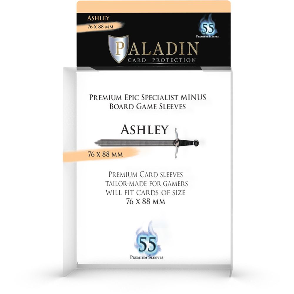 PREORDER Paladin Clear Sleeves - Ashley (76mm X 88mm) (55 Sleeves Per Pack)