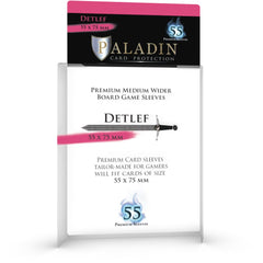 PREORDER Paladin Clear Sleeves - Detlef (55mm X 75mm) (55 Sleeves Per Pack)