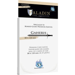 PREORDER Paladin Clear Sleeves - Gaheris (80mm X 120mm) (55 Sleeves Per Pack)