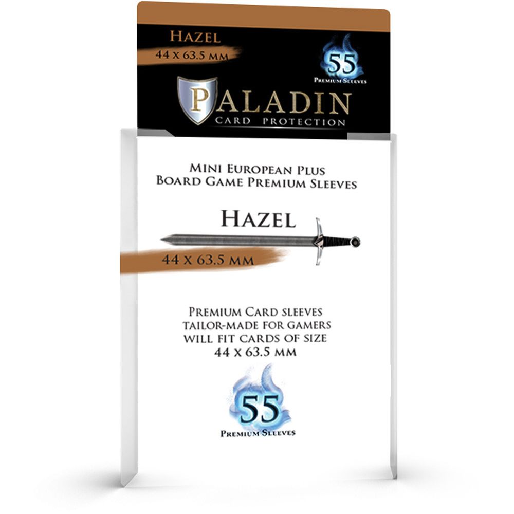 PREORDER Paladin Clear Sleeves - Hazel (44mm X 63.5mm) (55 Sleeves Per Pack)