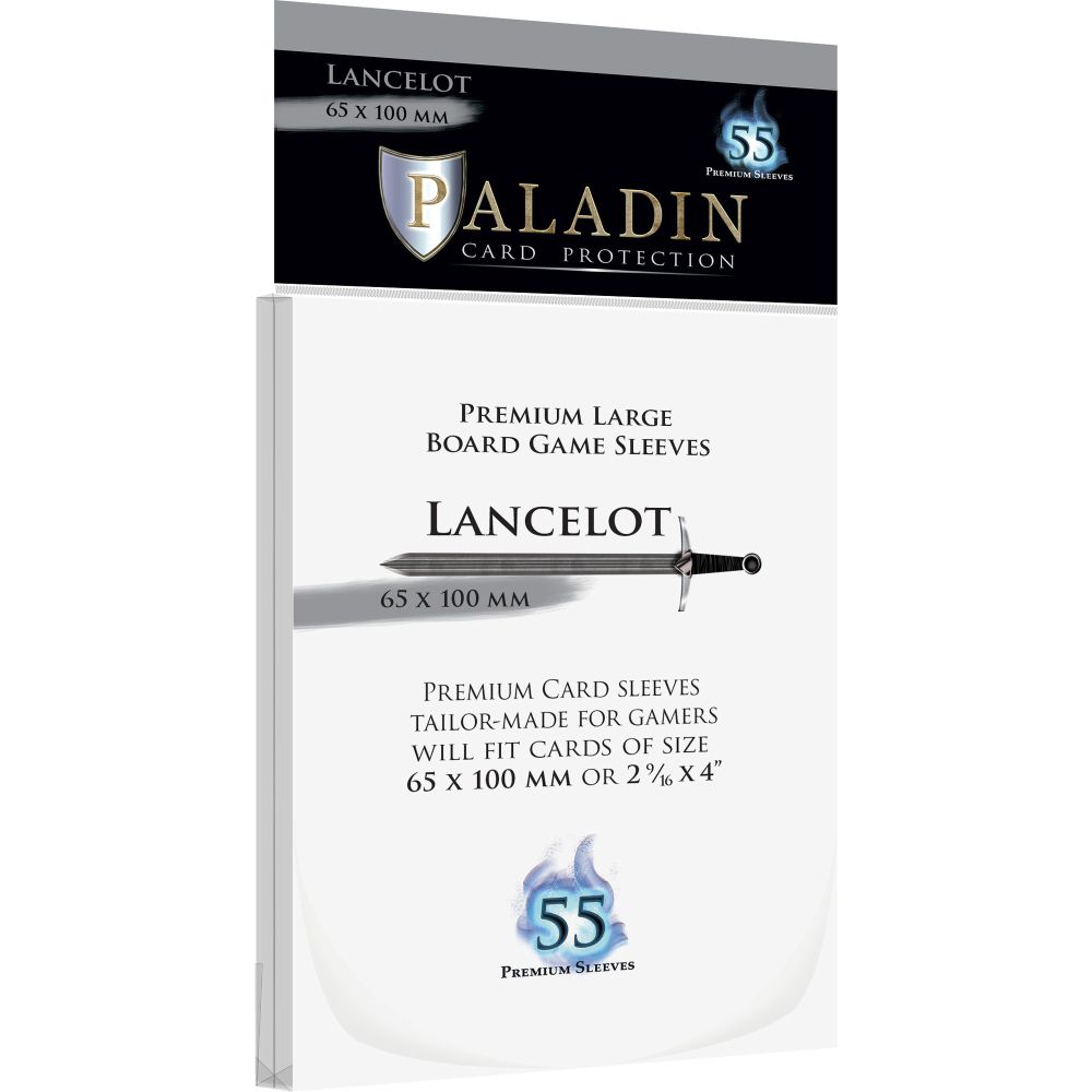 PREORDER Paladin Clear Sleeves - Lancelot (65mm X 100mm) (55 Sleeves Per Pack)