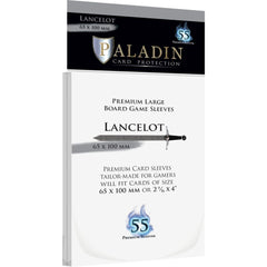 PREORDER Paladin Clear Sleeves - Lancelot (65mm X 100mm) (55 Sleeves Per Pack)