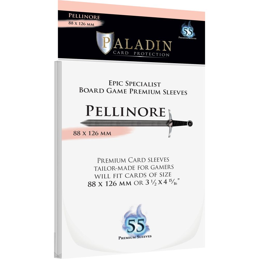 PREORDER Paladin Clear Sleeves - Pellinore (88mm X 126mm) (55 Sleeves Per Pack)