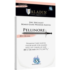PREORDER Paladin Clear Sleeves - Pellinore (88mm X 126mm) (55 Sleeves Per Pack)