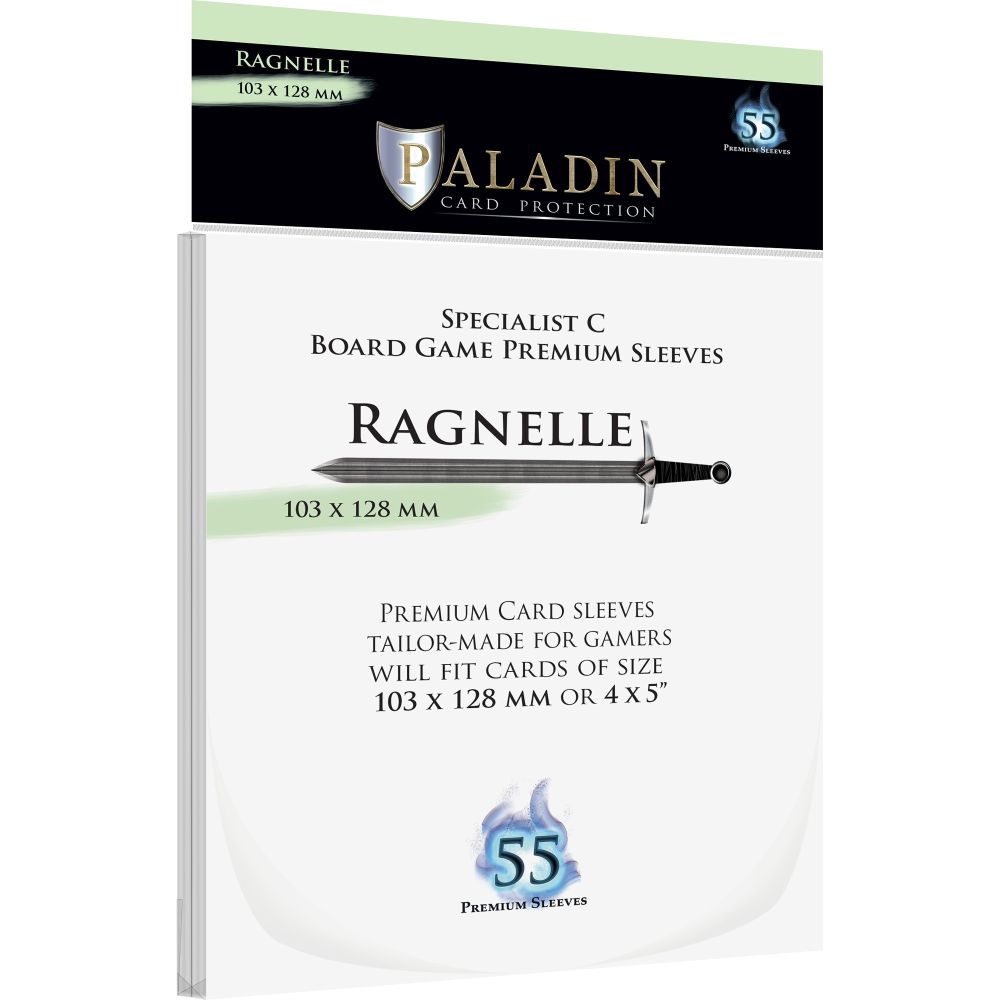 PREORDER Paladin Clear Sleeves - Ragnelle (103mm X 128mm) (55 Sleeves Per Pack)